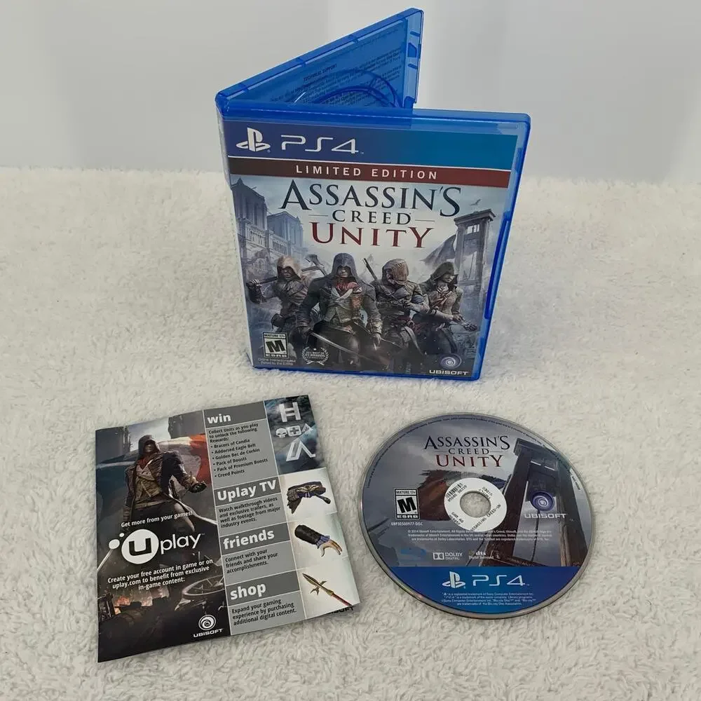 Assassins Creed Unity PS4 Game 2014 Limited Edition Sony PlayStation 4 Tested